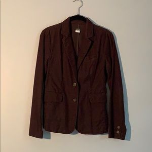 J Crew Factory Corduroy Blazer Size 0